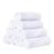 Kit 10 Toalhas Lavabo Manicure - 100% algodão Branco