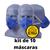 Kit 10 unidades de Mascara pff2 valvula delta plus ca:38.503 Azul