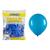 Kit 100 Balões Liso Profissional 9 Diversas Cores Art Latex Azul Celeste