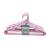 Kit 100 Unidades Cabides Infantis Reforçado Roupa Infantil Bebê  Rosa