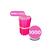 Kit 1000 Mini Lixa de Unha Manicure Pedicure Escolha a Cor Rosa