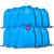 Kit 10x Mochila tipo Saco Gym Sack em Nylon Dinky TopGet Azul