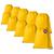 Kit 10x Mochilas tipo Saco Gym Sack em TNT Premium 33x40cm Marino TopGet Amarelo