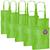 Kit 10x Sacola Ecobag em TNT Premium Termo Selado 27x35cm Bear TopGet Verde