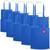 Kit 10x Sacolas Ecobag em TNT Premium 37x41cm Termo Selado Malta TopGet Azul royal