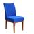 Kit 12 Capa de Cadeira Jantar Elastex Premium Azul Azul