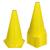 Kit 12 Cones de Marcação de Plástico Muvin - 24cm - Treinamento Funcional, Agilidade e Fortalecimento Amarelo