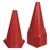 Kit 12 Cones de Marcação de Plástico Muvin - 24cm - Treinamento Funcional, Agilidade e Fortalecimento Vermelho