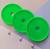 Kit 12 Discos GG 45mm de Caderno Infinito Sistema Inteligente Amor Infinito Cadernos - Círculo Verde Fluor
