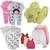 Kit 13Pç Roupa De Bebê Masculino Feminino Body Macacão Touca Kit menina