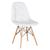 KIT - 16 x cadeiras estofadas Eames Eiffel Botonê - Base de madeira clara Branco