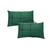 Kit 2 Baguete Cheia Suede Drapeada Macia 50x30 Decorativa verde musgo