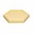 Kit 2 Bandeja sextavada pequena hexagonal colmeia suporte doces Amarelo Candy 