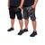 Kit 2 Bermuda Masculina Short Plus Size Esporte Com Bolsos Preto, Cinza