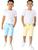 Kit 2 Bermudas Sarja jeans Masculina Infantil Confortável Infantil Azul bebe