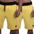 Kit 2 Bermudas Tamanho Especial Masculinas Dibre Plus Size G1 a G5 Fitness Amarelo, Amarelo, Dibre