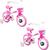 Kit 2 Bicicleta Tk3 Trank Arco iris Infantil ARO 12 Bike para Crianças Kit 2