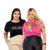 Kit 2 Blusa Plus Size T-shirt Moda Blogueira GG e G1 Dreamer preta, Onça pink