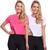 Kit 2 Blusas Cropped Feminina Dry Academia Treino Camiseta Camisa Esportiva Esporte Pink, Branco