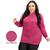 Kit 2 Blusas Feminina Plus Size Segunda Pele Outono e Inverno Tam Único do 48 ao 54 Azul