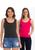 Kit 2 blusas regatas feminina basica lisa viscolycra 3020.k2 Pt, Pk