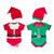 Kit 2 Bodies Fantasia Papai Noel + Ajudante de Papai Noel + Gorros Vermelho, Verde
