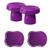 kit 2 boleira alegra 24x17 + 2 bandejas orgânica Festa Mesa Roxo