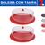 Kit 2 Boleira c/ Tampa Plástica Bolos Gourmet Decoração 30cm Vermelho