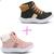 Kit 2 Botas Infantil Feminina Pockey Kids Preto, Rosa