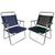Kit 2 Cadeira De Praia Oversize Alumínio 140 Kg Piscina Camping - Mor Preto, Azul marinho