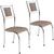 Kit 2 Cadeiras Belize Cromado/Bege 11423 - Wj Design Bege