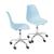 Kit 2 Cadeiras Charles Eames Base Rodízio OD-Tiffany