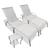 Kit 2 Cadeiras de Alumínio Julia Com Regulagem + Mesa Branco