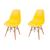 Kit 2 Cadeiras Eames Eifell 130PP Amarelo 