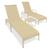 Kit 2 Cadeiras Reclináveis para Piscina Catar + Mesa de Centro Fendi