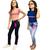 Kit 2 Calça  Skinny Feminina Jeans Infanto Juvenil de 4 a 16 Anos Azul, Escuro liso