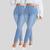 KIT 2 Calças Jeans Feminina Plus Size Skinny com Lycra Jeans claro