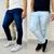 KIT 2 Calças Jeans Masculino Skinny Elastano Moda e Calça Casual Azul claro, Azul escuro