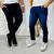KIT 2 Calças Jeans Masculino Skinny Elastano Moda e Calça Casual Preto, Azul escuro