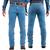 Kit 2 calças jeans tassa masculina cowboy cut algodão com elastano 3459, 2, Delavê