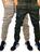 Kit 2 calças jogger a pronta entrega masculina com punho elastano otimo para o dia dia Camuflada verde, Caqui