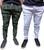 kit 2 calças jogger masculina com elastano punho calça estilo novo Branco, Lisa, , Camuflada verde