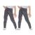 Kit 2 calças legging infantil lisa basica cintura alta suplex uniforme escola dia a dia passeio Cinza