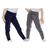 Kit 2 calças legging infantil lisa basica cintura alta suplex uniforme escola dia a dia passeio Azul, Cinza