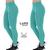Kit 2 Calças Legging Original Feminina Academia Fitness Lupo Sport Verde, Splash