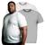 Kit 2 Camisa Camiseta Masculina Plus Size Lisa 100% Algodão Gola Redonda G1 G2 G3 G4 Branco cinza
