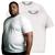Kit 2 Camisa Camiseta Masculina Plus Size Lisa 100% Algodão Gola Redonda G1 G2 G3 G4 Branco