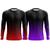 Kit 2 Camisa Masculina Estampa Digital Academia Treino Manga Longa Academia Camiseta Proteção UV Dur Preto vermelho, Preto roxo