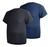 kIT 2 Camisa Masculina Plus Size G1 G2 G3 Lisa Camiseta Masculina Algodão Preto, Marinho