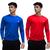 Kit 2 Camisa Térmica Masculina Proteção Uv 50+ Segunda Pele Azulcaneta, Vermelho